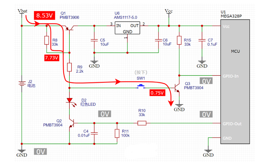 一鍵開機 關機電路