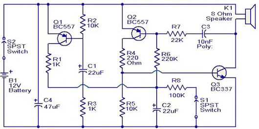 防盜報警器電路