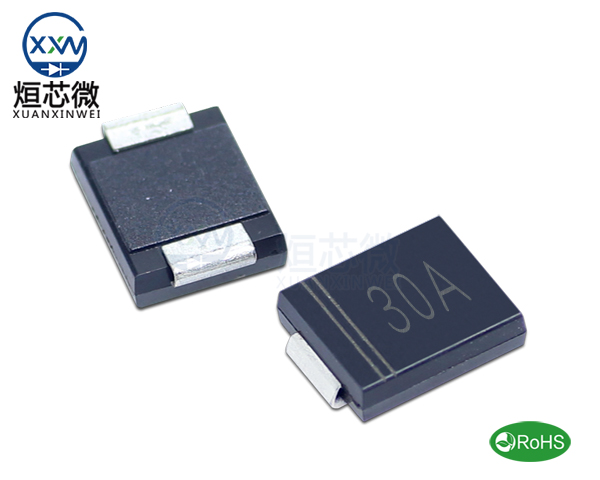 1.5SMC30A參數,TVS二極管1.5SMC30A瞬態抑制二極管